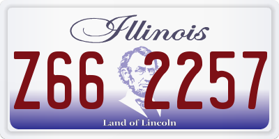IL license plate Z662257