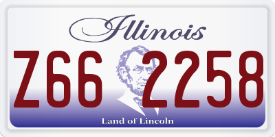 IL license plate Z662258