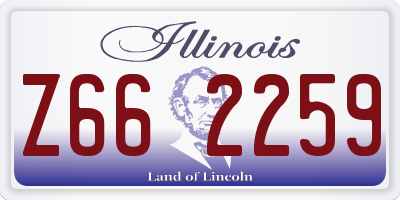 IL license plate Z662259