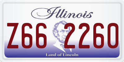 IL license plate Z662260