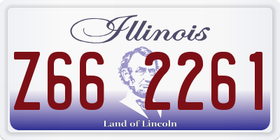 IL license plate Z662261