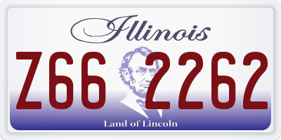 IL license plate Z662262