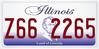 IL license plate Z662265