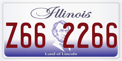 IL license plate Z662266