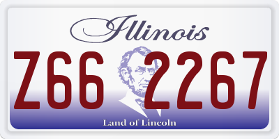 IL license plate Z662267