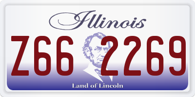 IL license plate Z662269