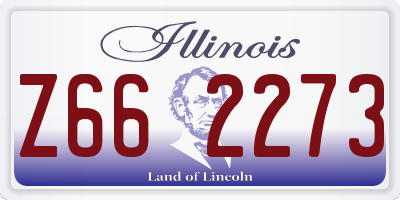 IL license plate Z662273