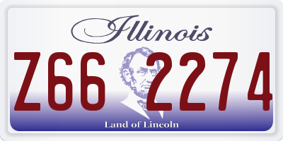 IL license plate Z662274