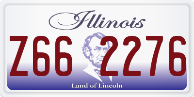 IL license plate Z662276