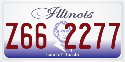 IL license plate Z662277
