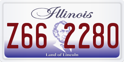 IL license plate Z662280