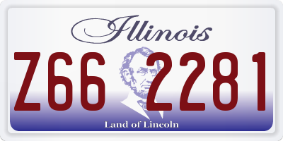 IL license plate Z662281