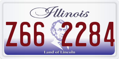 IL license plate Z662284