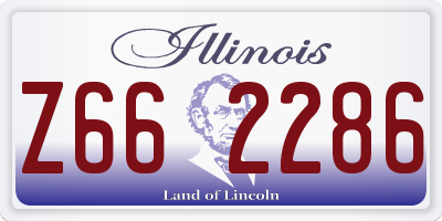 IL license plate Z662286