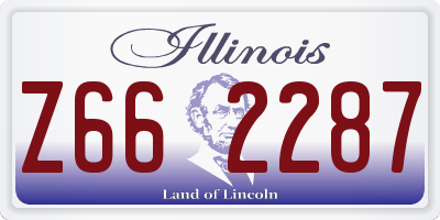 IL license plate Z662287