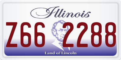 IL license plate Z662288