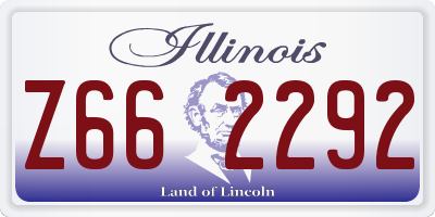 IL license plate Z662292