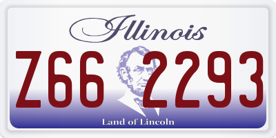 IL license plate Z662293
