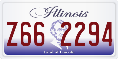 IL license plate Z662294