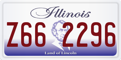 IL license plate Z662296