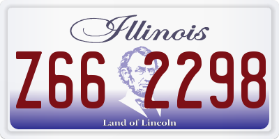 IL license plate Z662298
