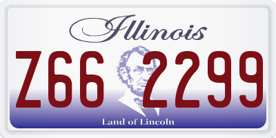 IL license plate Z662299