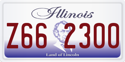 IL license plate Z662300