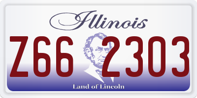 IL license plate Z662303