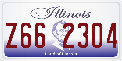IL license plate Z662304