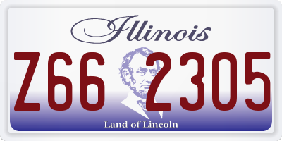 IL license plate Z662305