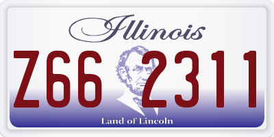 IL license plate Z662311