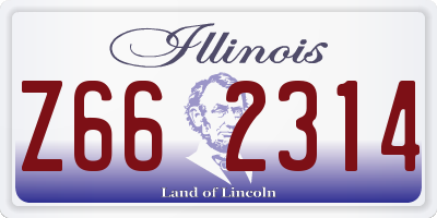 IL license plate Z662314