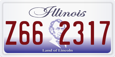 IL license plate Z662317