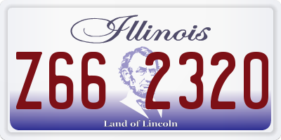 IL license plate Z662320