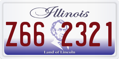 IL license plate Z662321
