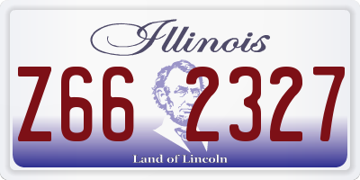 IL license plate Z662327
