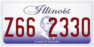 IL license plate Z662330