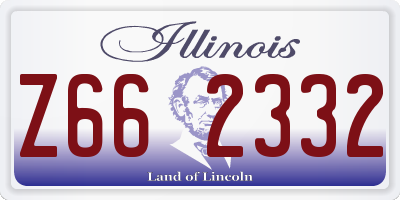 IL license plate Z662332