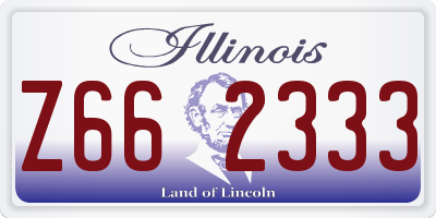IL license plate Z662333
