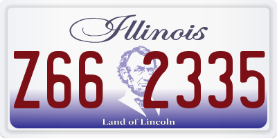 IL license plate Z662335