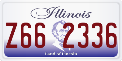 IL license plate Z662336