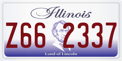 IL license plate Z662337