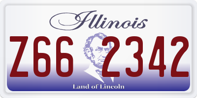 IL license plate Z662342