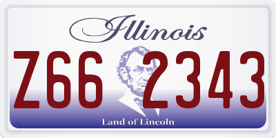 IL license plate Z662343