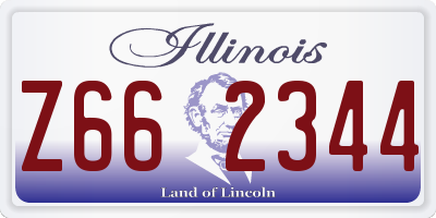 IL license plate Z662344