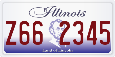 IL license plate Z662345