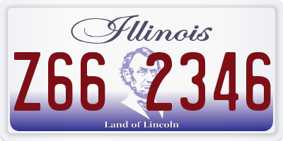 IL license plate Z662346