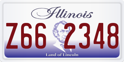 IL license plate Z662348