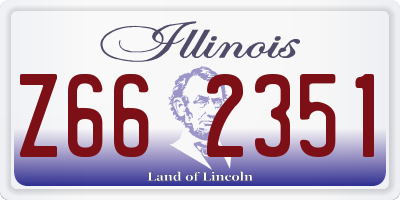 IL license plate Z662351