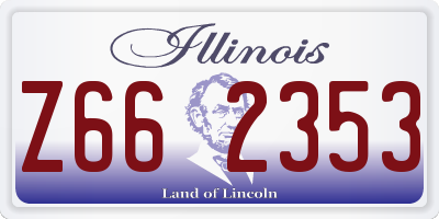 IL license plate Z662353